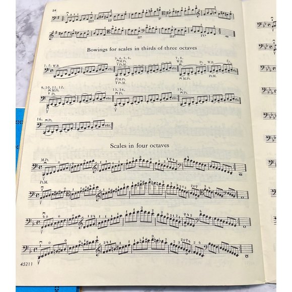 Klengel Technical Studies Vol 1 for Violoncello Vintage Sheet Music Schirmers - Picture 5 of 8